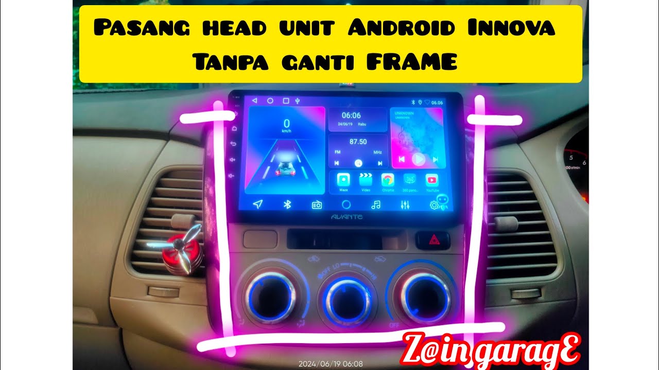 Tutorial Cara Pasang Head Unit ANDROID Innova tanpa ganti FRAME #innovaindonesia #headunitandroid
