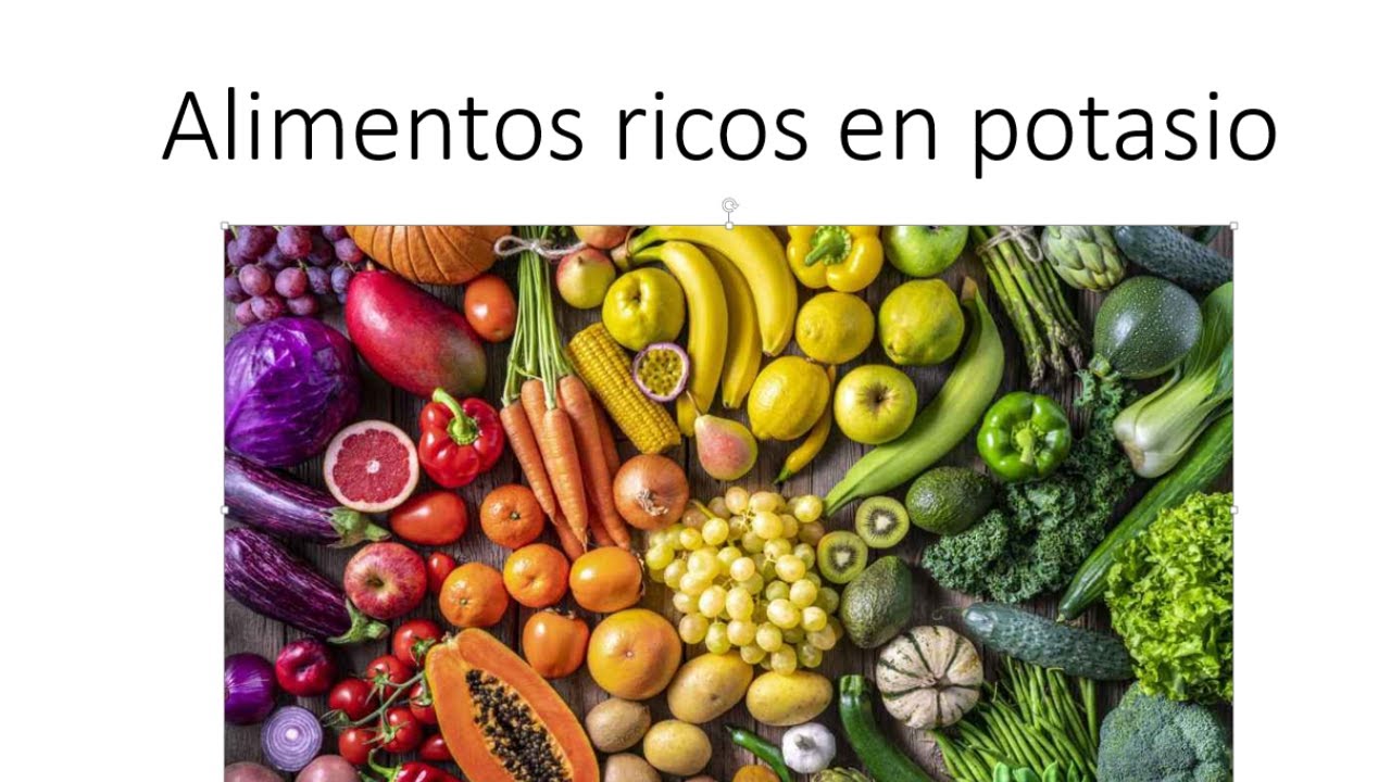 Alimentos con mucho y con poco potasio. Parte 4/4