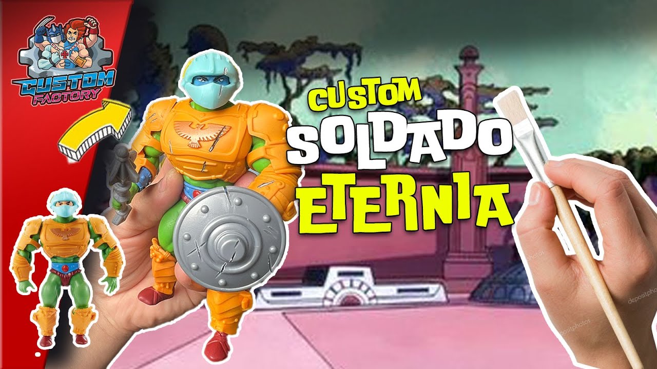 258 - Custom Soldado Eternia, tutorial, colección, army, diy, motu