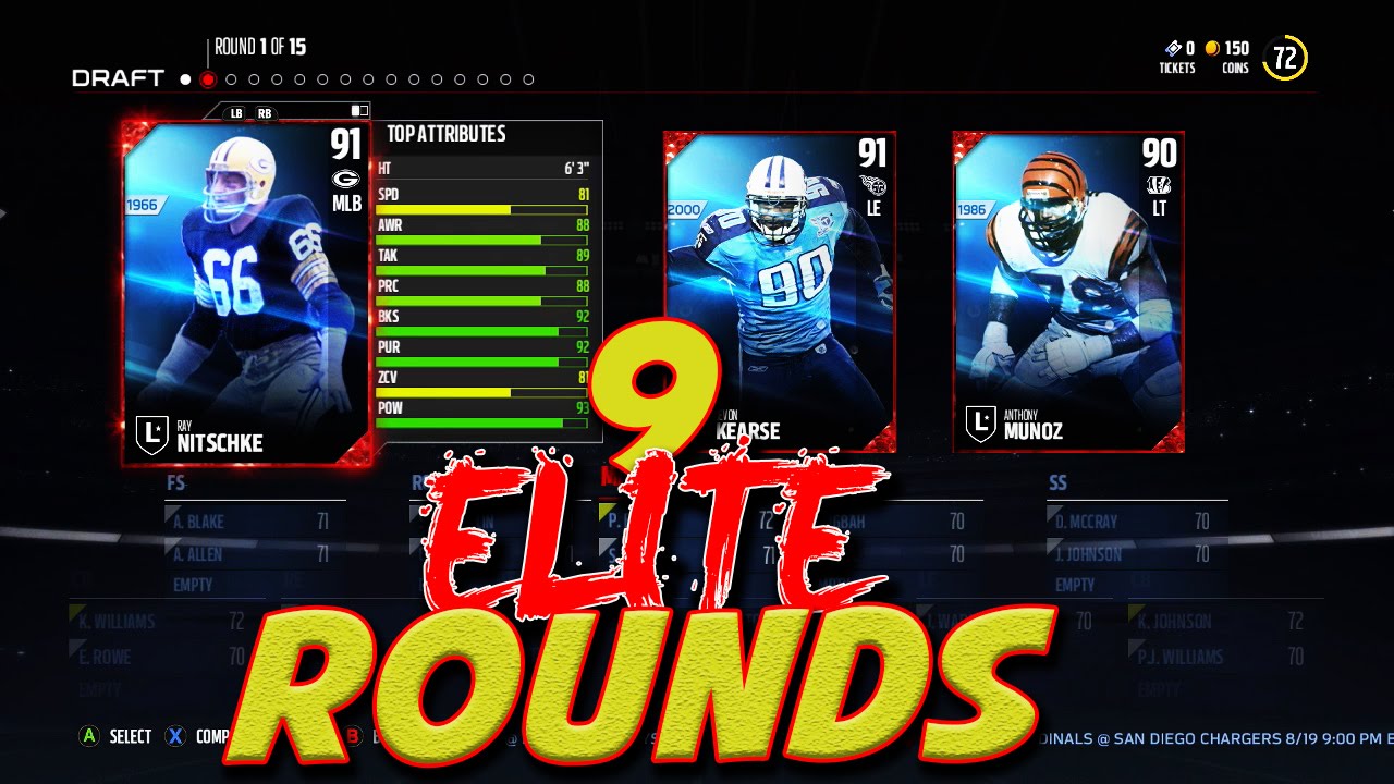 Madden 17 Draft Champions - SO MANY ELITE ROUNDS!!!