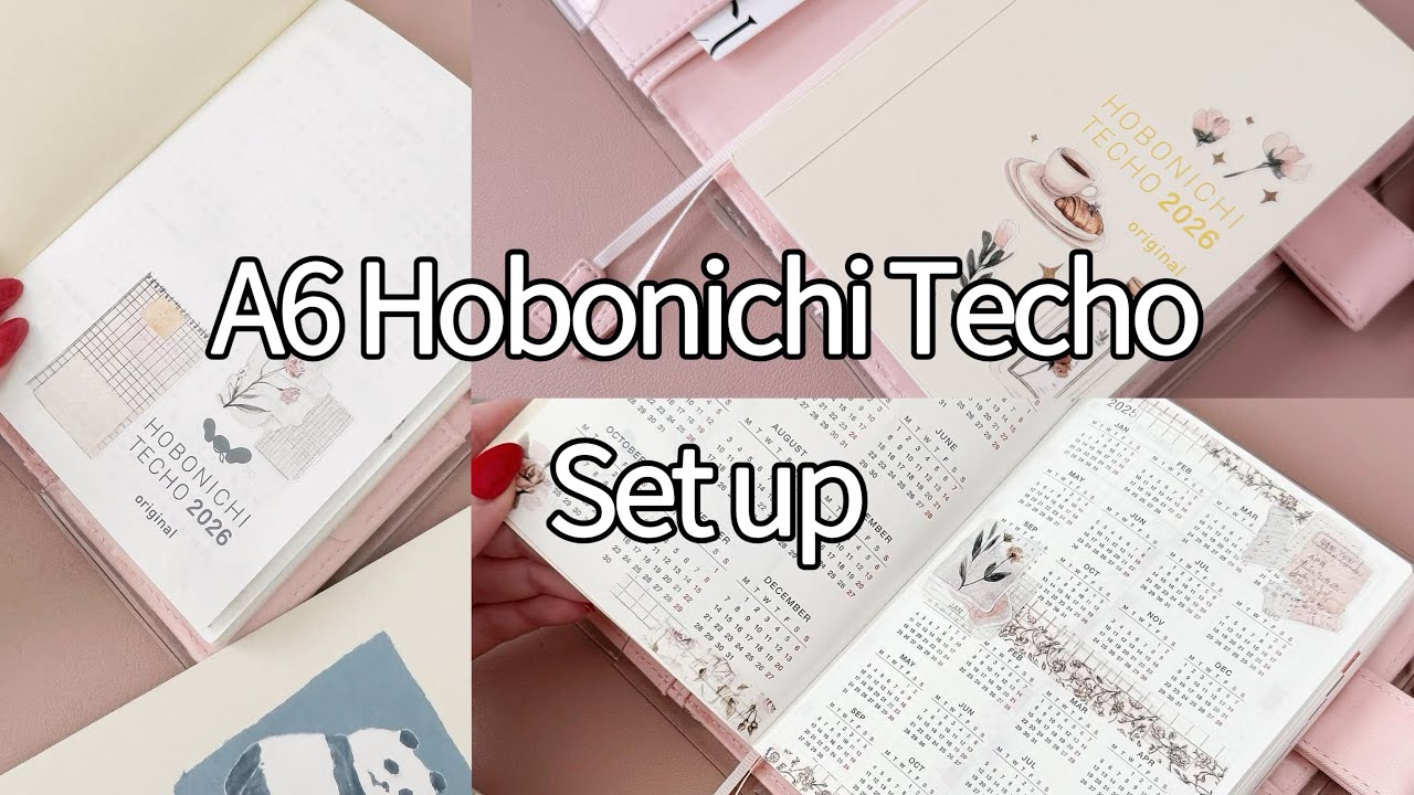 Настройка планировщика на 2026 год | Крыша A6 Hobonichi