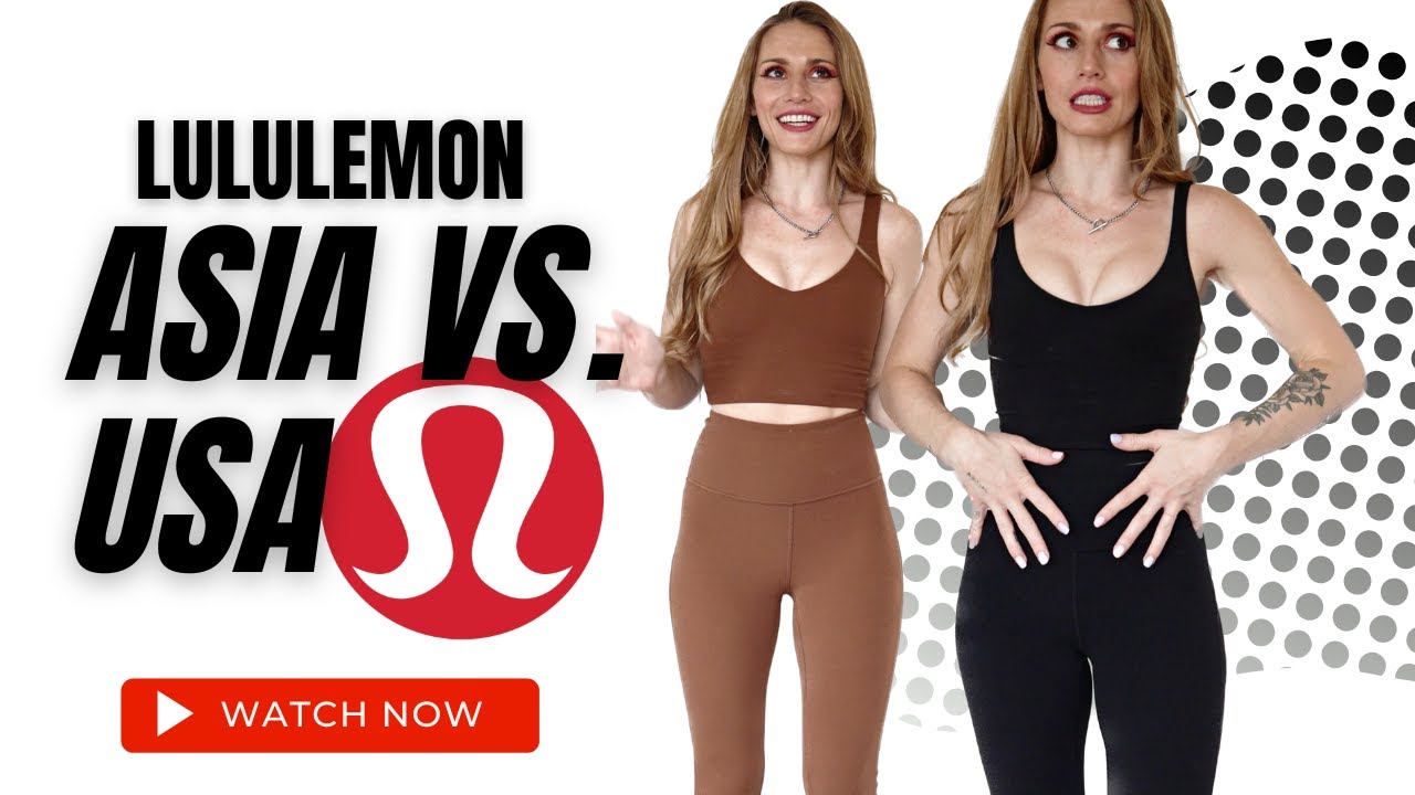 Lululemon Try On HAUL + Review - ASIA FIT VS REGULAR FIT