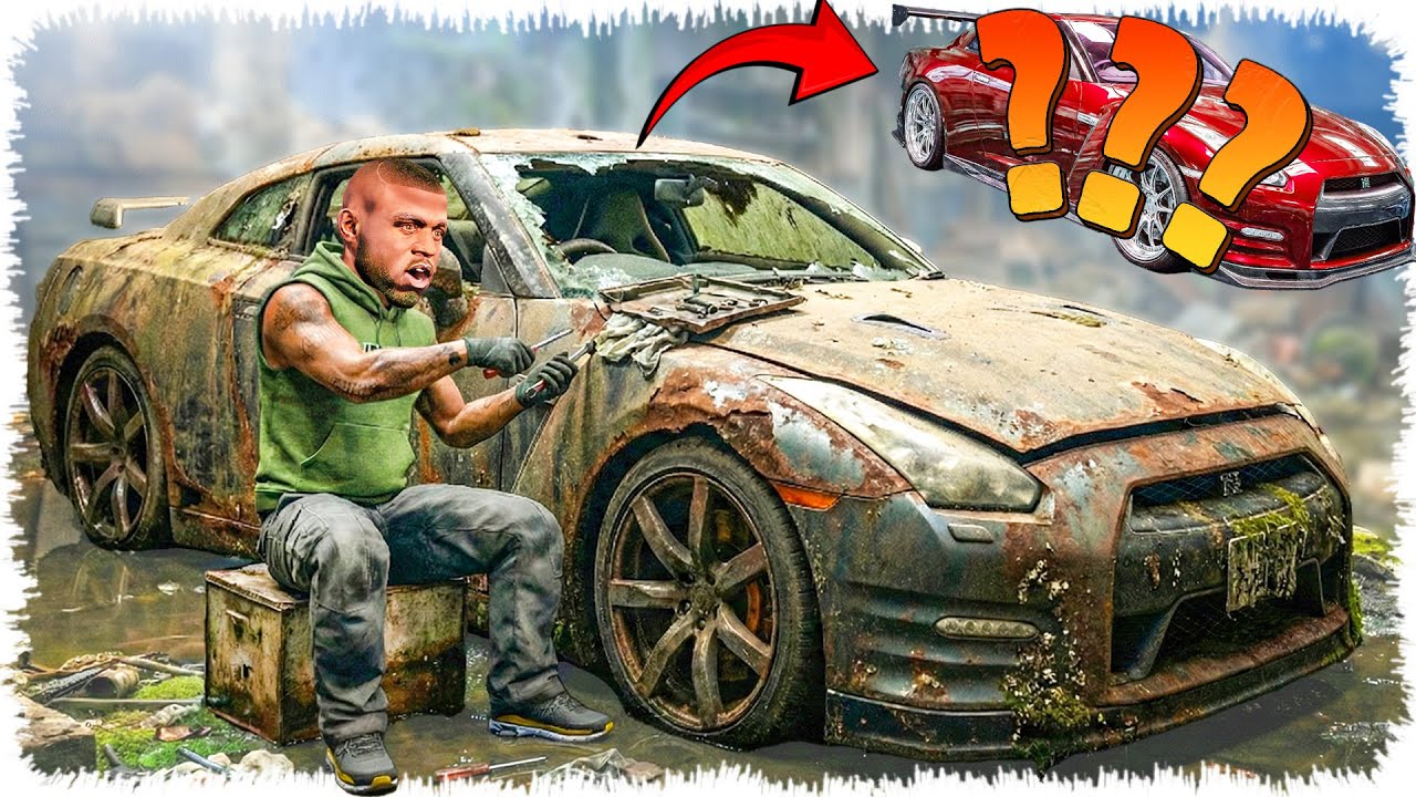 Джонни суға батқан GTR-ді соска қылып жөндеді (GTA V)