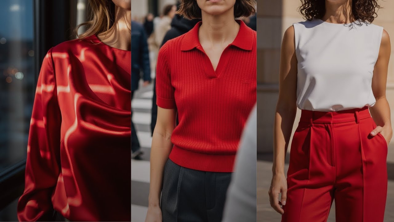 Como Combinar VERMELHO Para Ficar ELEGANTE.