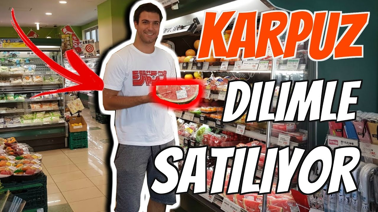 JAPONYA'DA KARPUZ DİLİMLE SATILIYOR | Japonyada Market Alışverişi, Neler Alınır? | Japonyada Yaşam