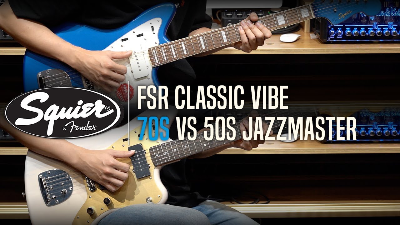 Squier FSR Classic Vibe 70s VS 50s Jazzmaster Review (No Talking)