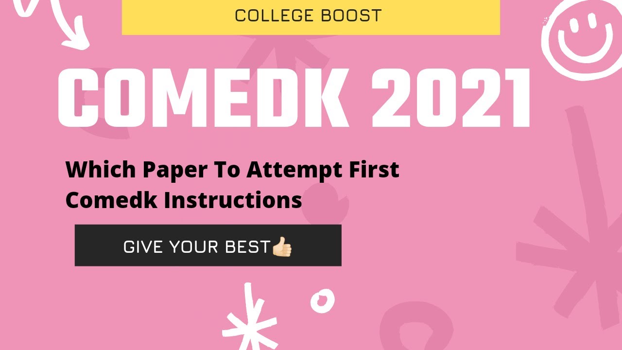 Comedk 2021 How To Attempt Paper | Comedk 2021 Strategy