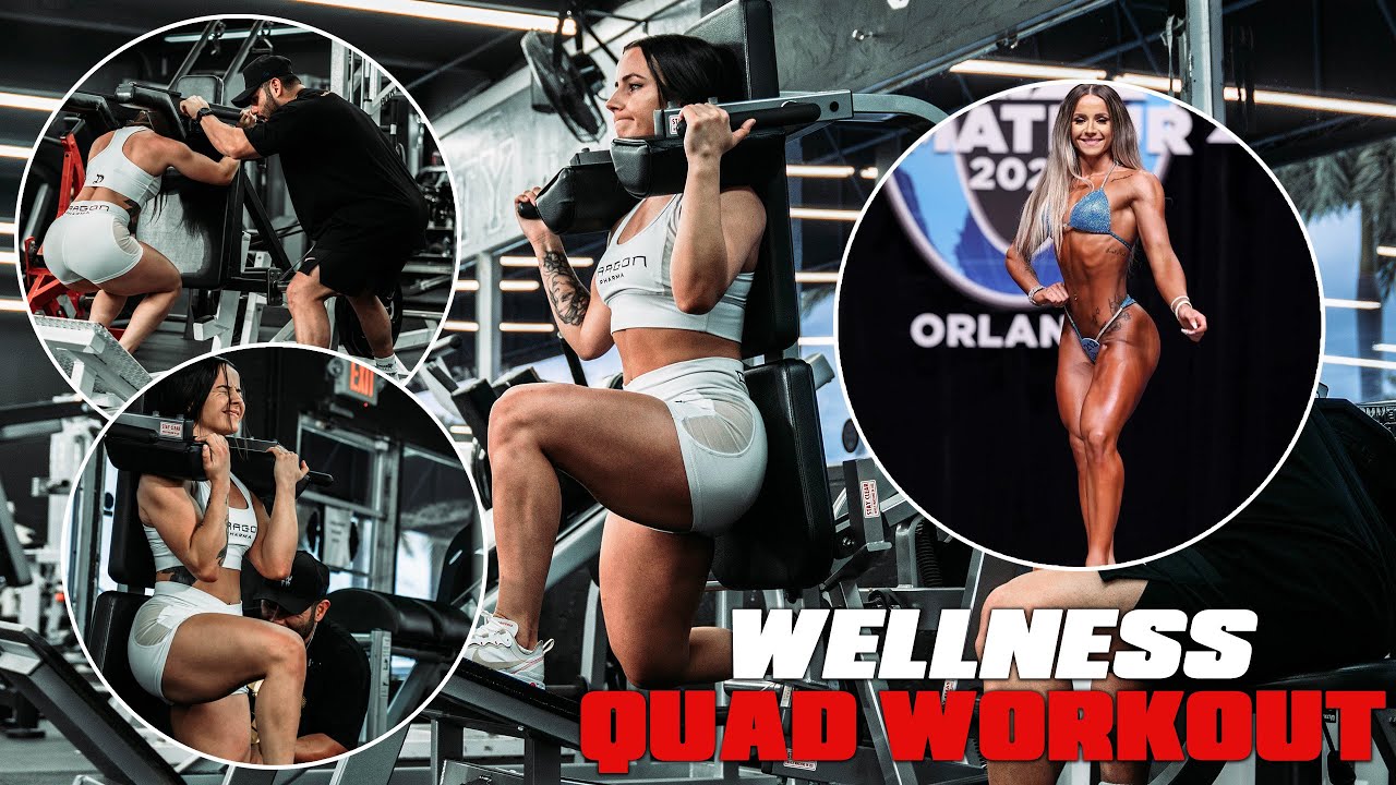 WELLNESS QUAD WORKOUT FT KATLYN & ALDO AT IRON UNIVERSITY | CRAZY WARM UP YOU MUST TRY!
