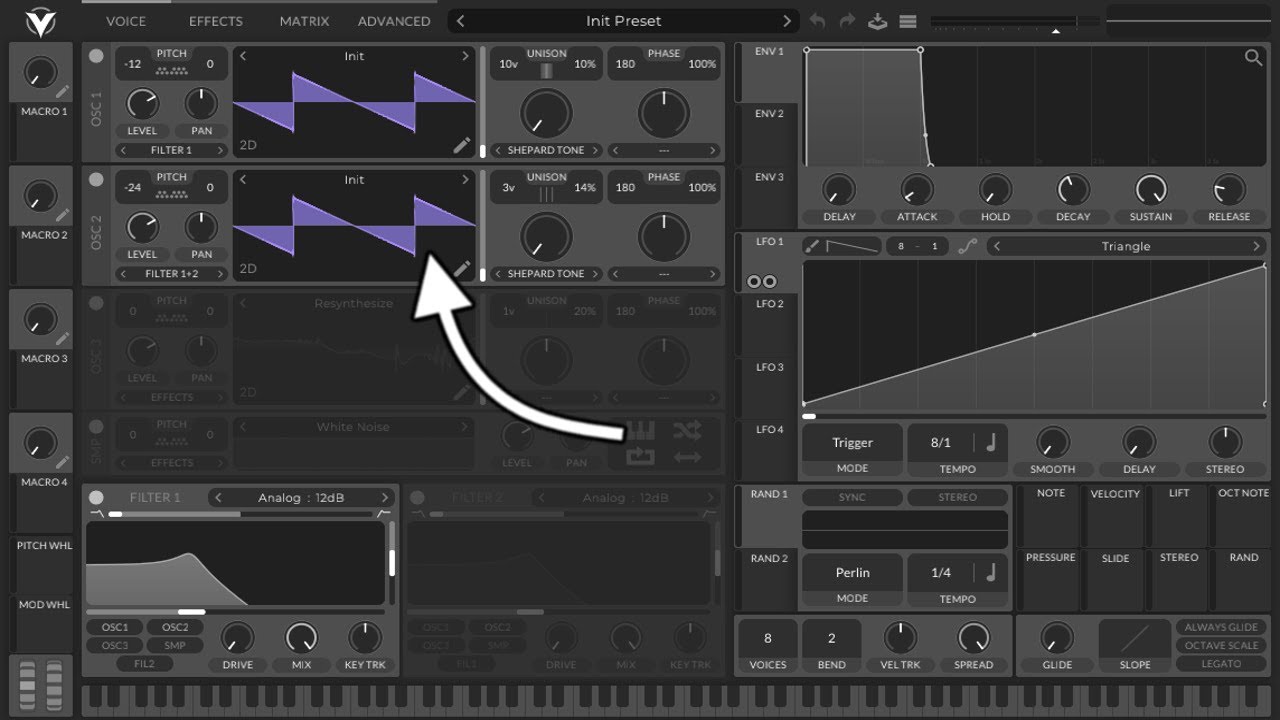 How to make Energetic Build-Ups using Shepard Tones in Vital