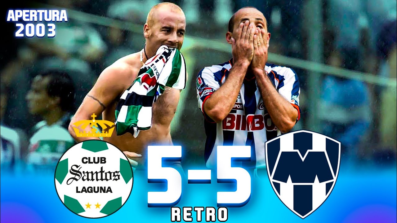 ¡TORMENTA de GOLES en TORREÓN! 😇 Santos 5-5 Monterrey 🤠 Jornada 8 - Apertura 2003