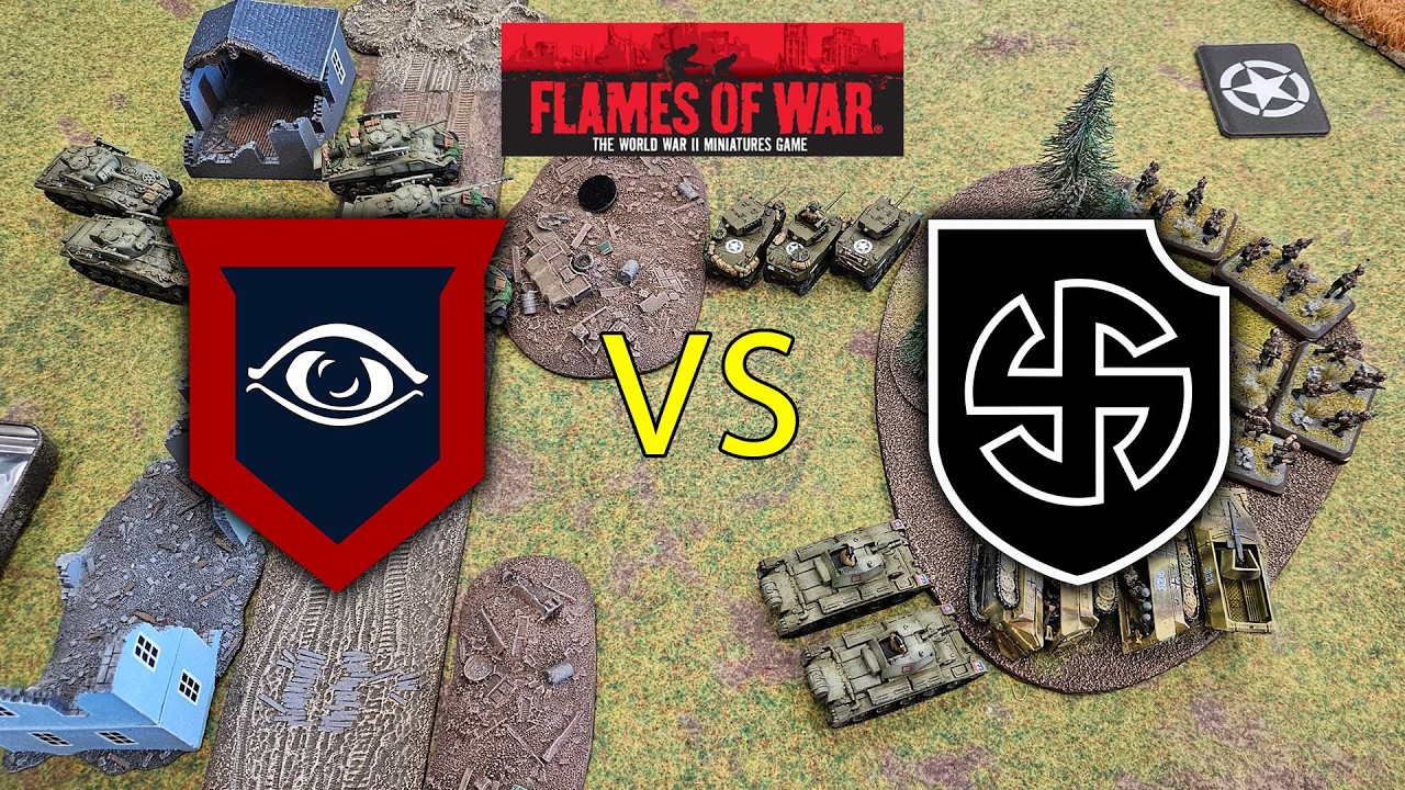 FLAMES OF WAR - BATTLE REPORT - GUARDS ARMORED VS 5TH SS, WIKING