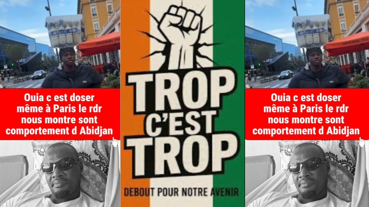 Même à Paris, le RDR montre son vrai visage façon Abidjan#humor