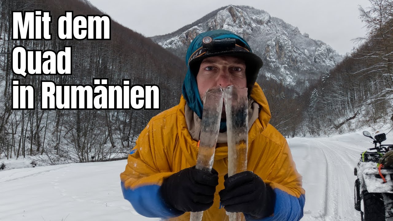 Quadtour in Rumänien | Ich zelte im Schnee