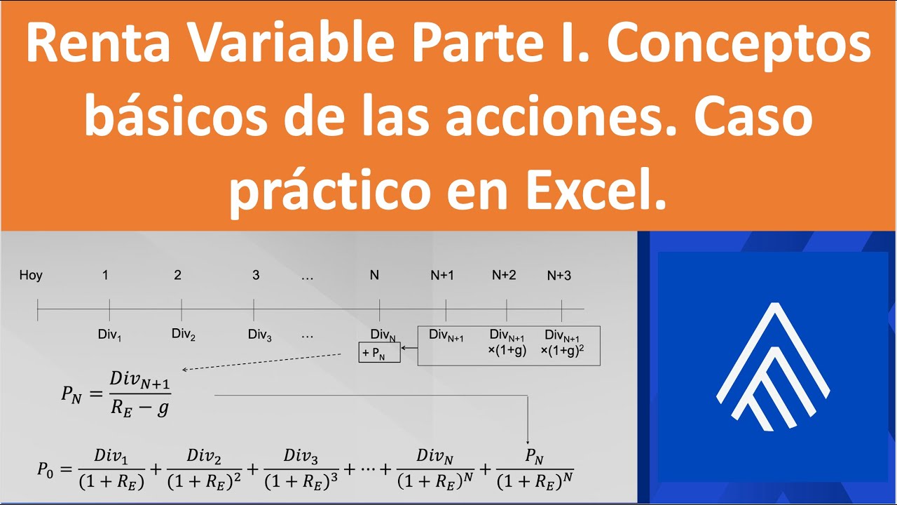 Renta Variable. Parte I. Conceptos basicos de las acciones. Caso práctico en Excel.