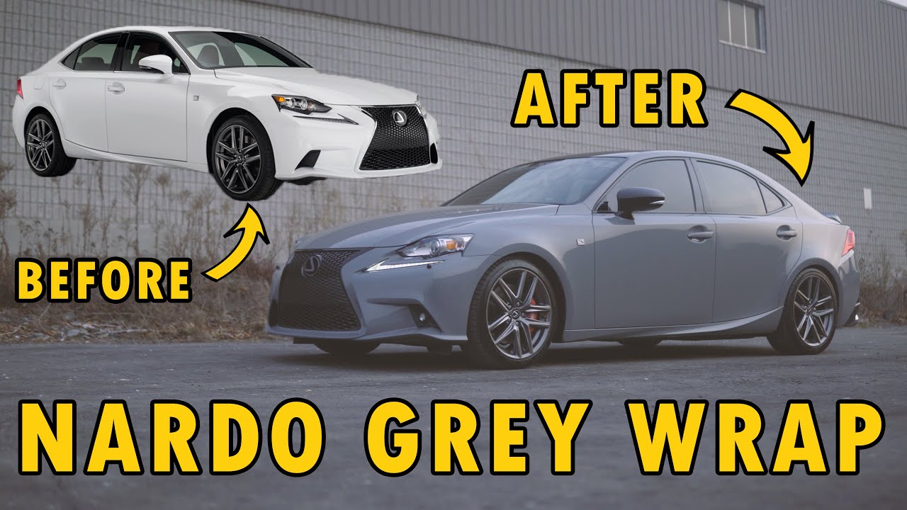 NARDO GREY WRAP TRANSFORMATION - LEXUS IS350 F SPORT