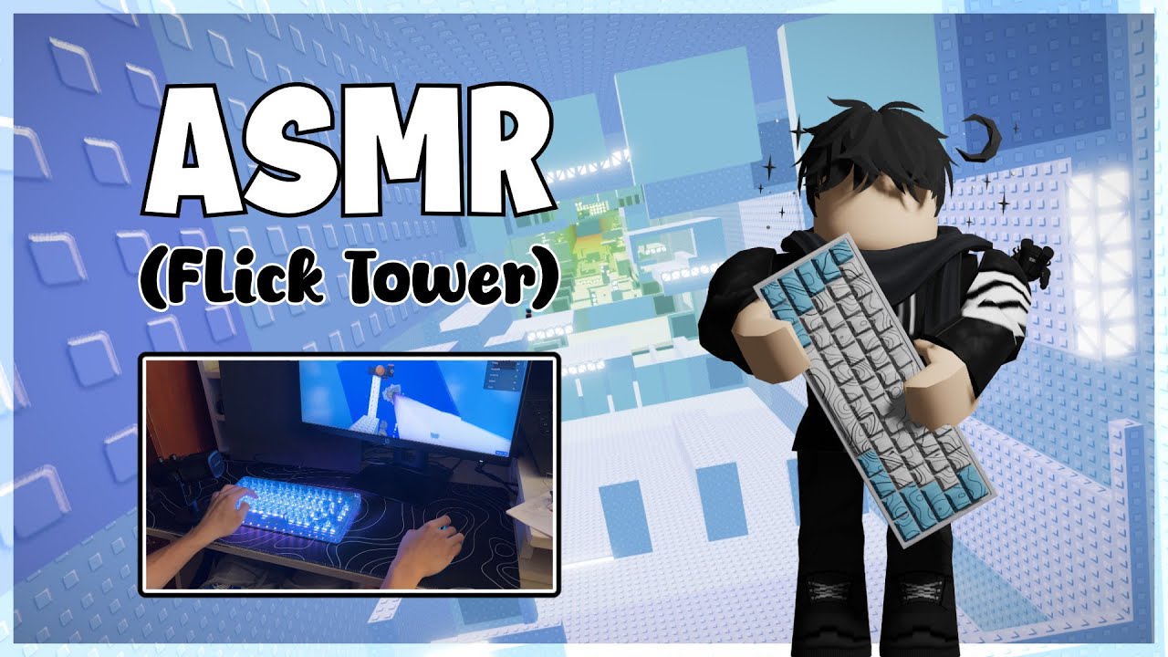 Roblox Flick Tower but it's CLACKY Keyboard ASMR + KiiBOOM Phantom 81 V2 Unboxing!