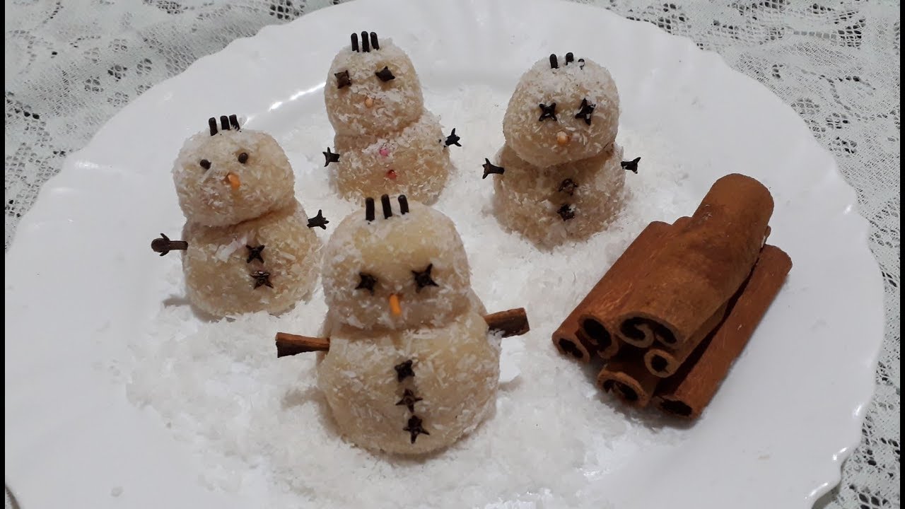 Boneco de Neve de Beijinho Docinho de Natal
