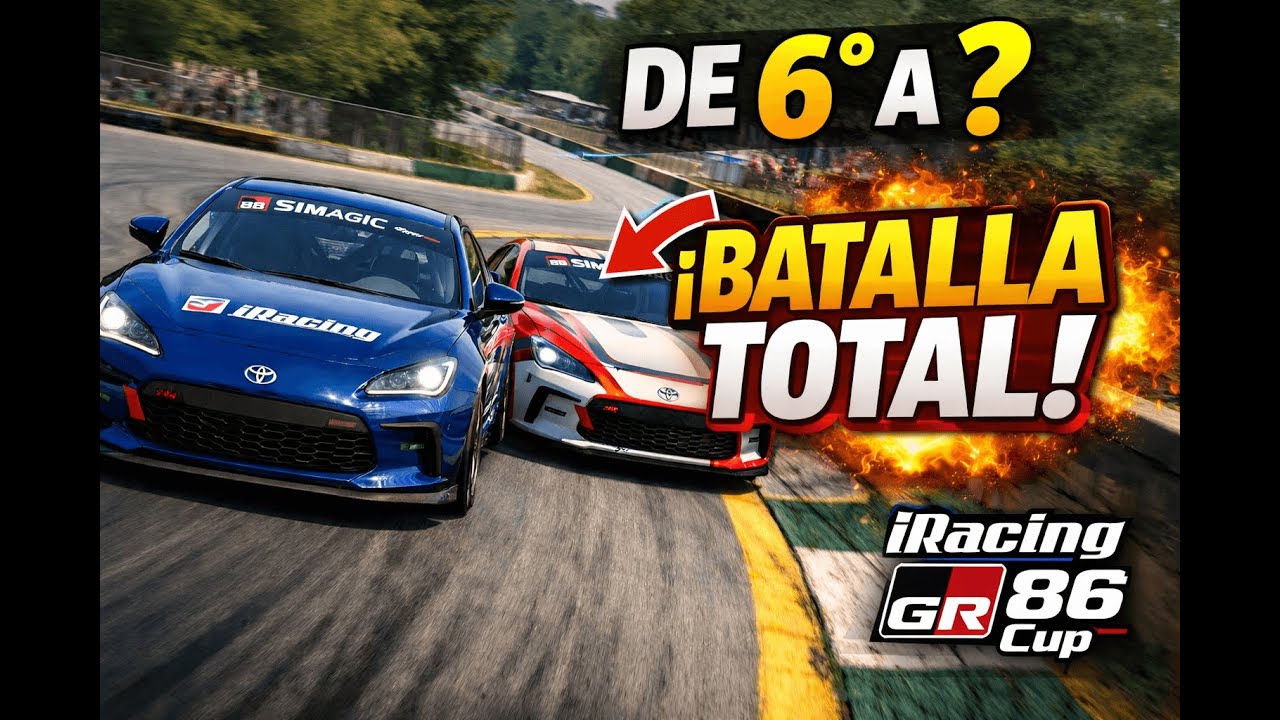 Carrera ÉPICA en la GR86 Cup | Road Atlanta Corta | iRacing Ranked | Carrera  extraida del Directo