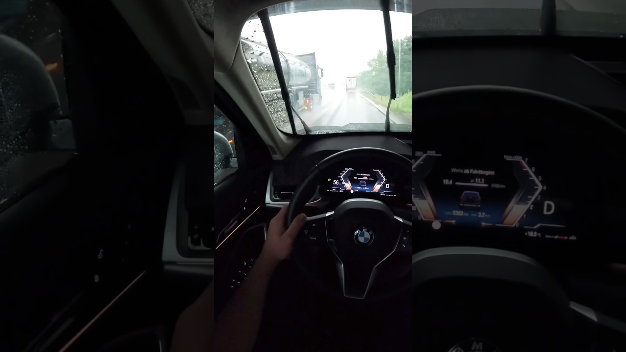 No 3 Zylinder Power Today - Aquaplaning Gefahr | BMW U11 sDrive18i