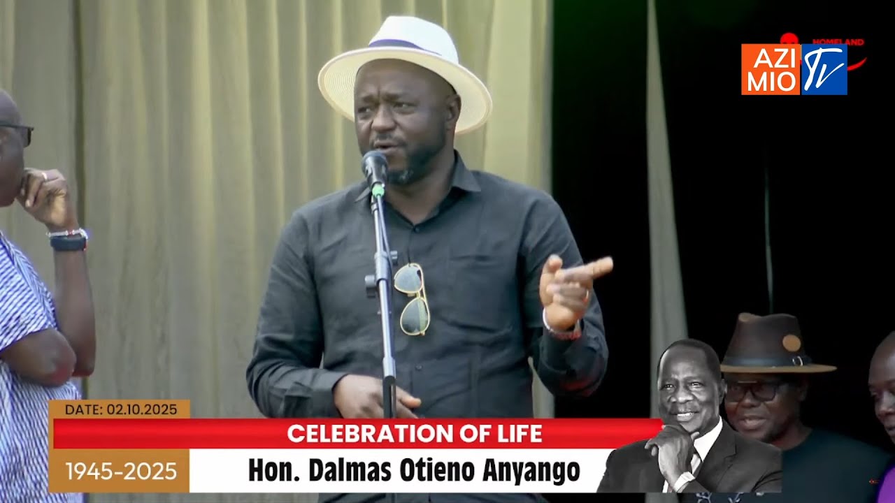 Mark Nyamita & Fellow MPs Pay Tribute to Former Rongo MP Dalmas Otieno at His Burial