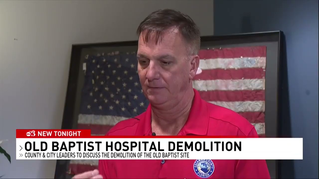 Mayor Reeves to clarify demolition plans for former Baptist Hospital site in Pensacola