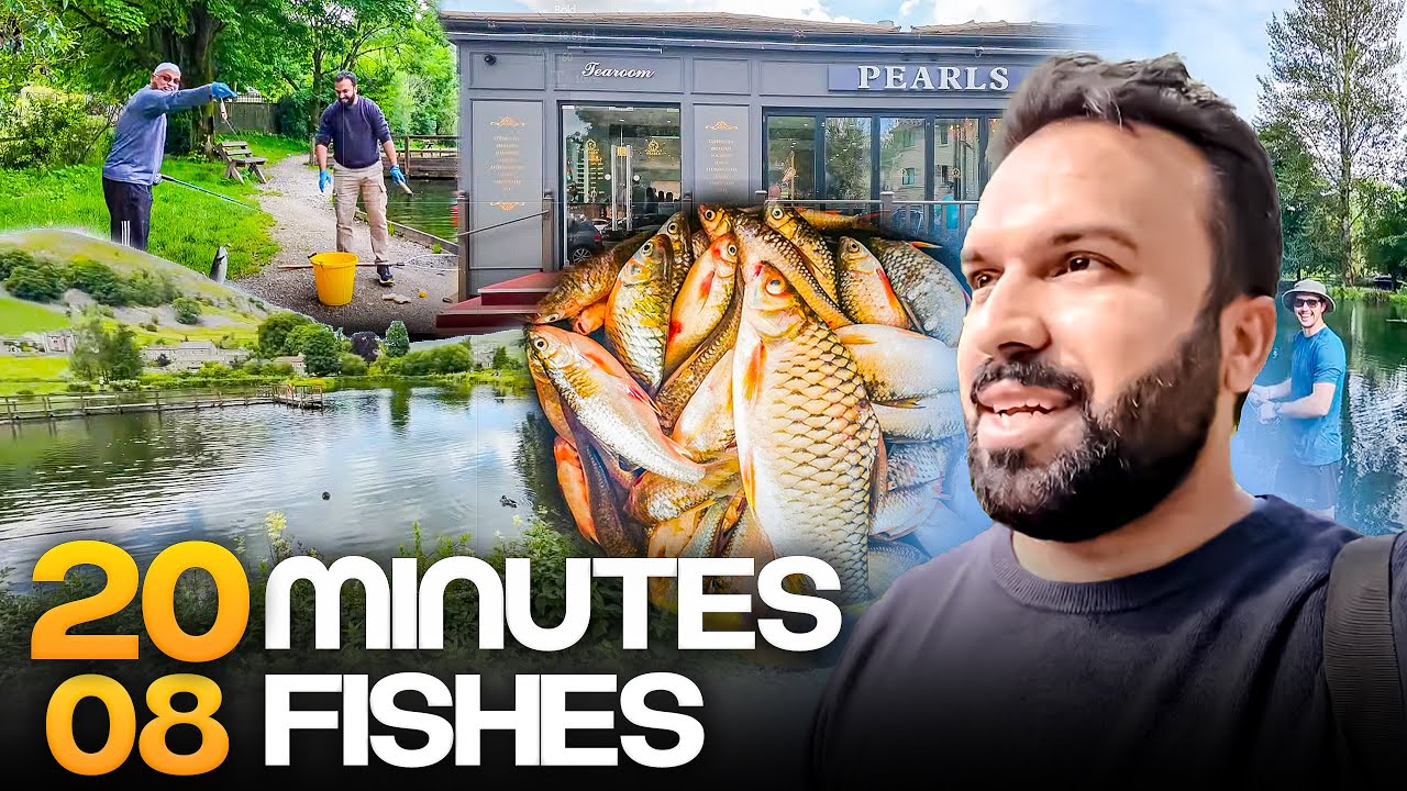 Fishing 🐟 🎣 Fun at 🇬🇧 Kilnsey Park and 🇵🇰 Mango at Beautiful Brunsel Bridge & Free Range eggs