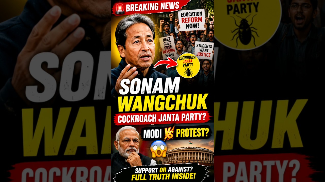 🚨 Sonam Wangchuk Joins CJP Protest? Modi Government Ke Khilaaf Ya Students Ke Saath? 🔥#cjp