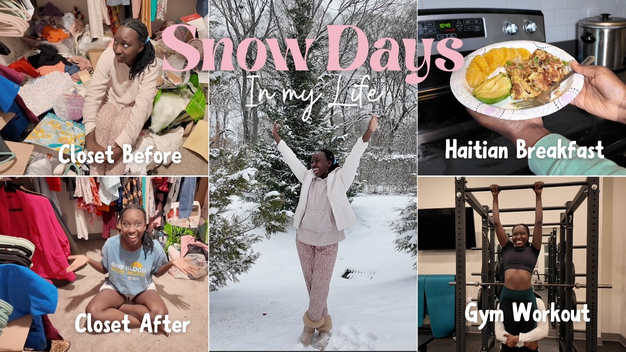 COZY WINTER VLOG RESET ❄️ | Snow Days, EXTREME Closet Cleanout, Bible Study, Gym, Meal Prep, & More