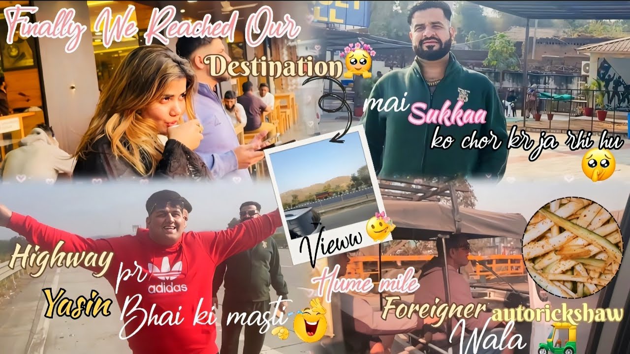 SUKKA KO CHORKE JA RHI HU MEIN😳DESTINATION ARRIVED!!YASIN BHAI KAHI BHI SHURU!!#youtube #vlog g