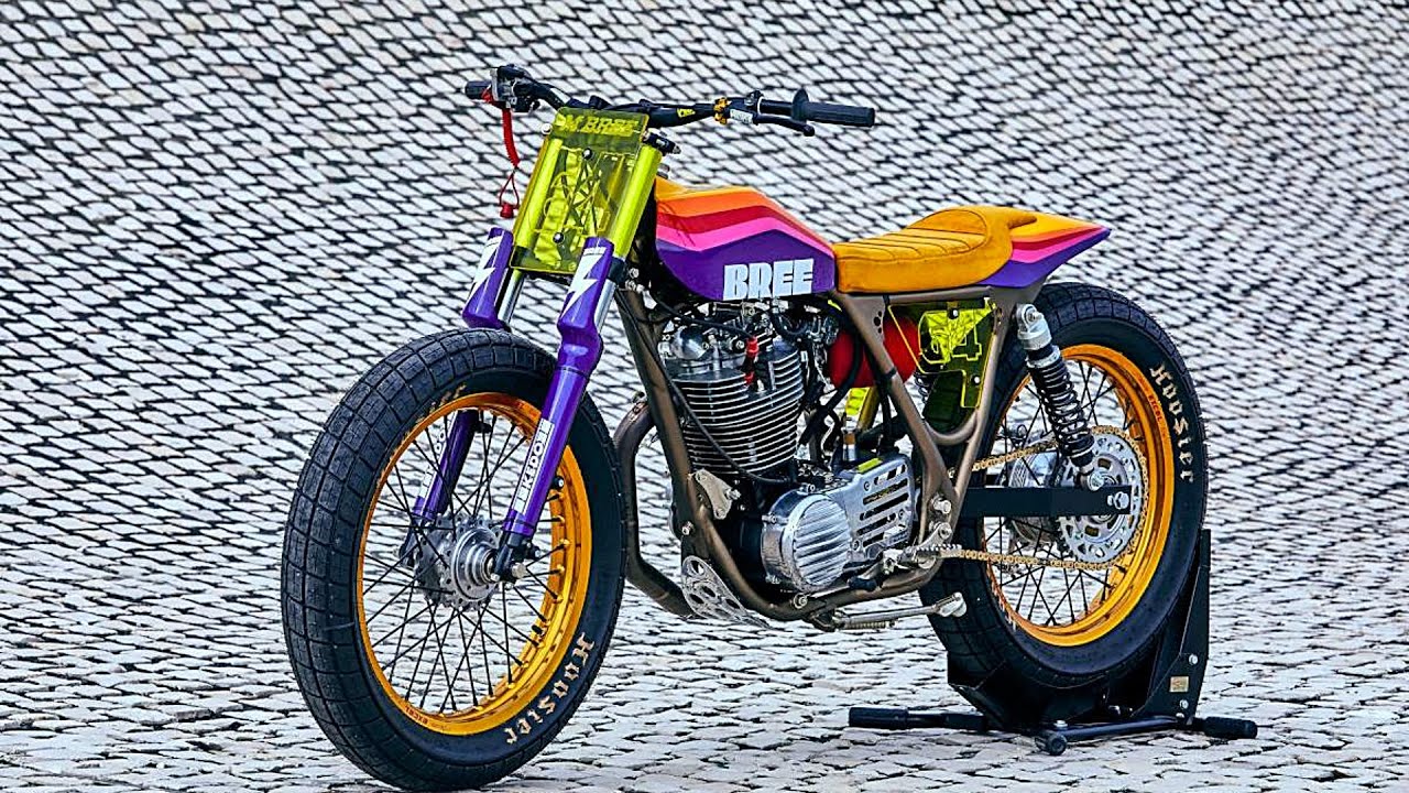 Custom Yamaha SR500 Flat Tracker Build by Moritz Bree | Stunning Retro Racer Transformation