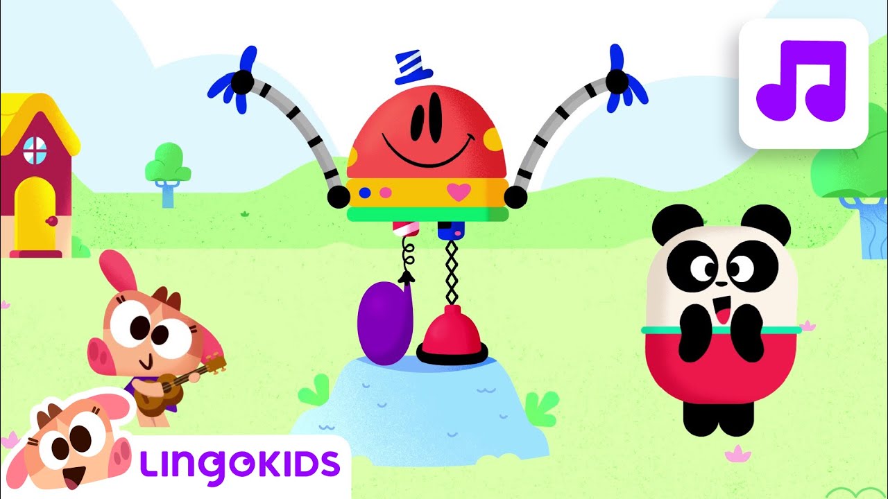 Head Shoulders Knees and Toes 🎶 Dance with Baby Bot | Lingokids