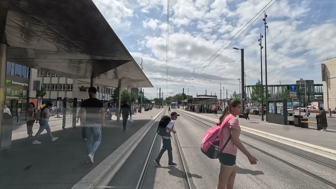 Straßenbahn Ulm Linie 2 ganze Fahrt