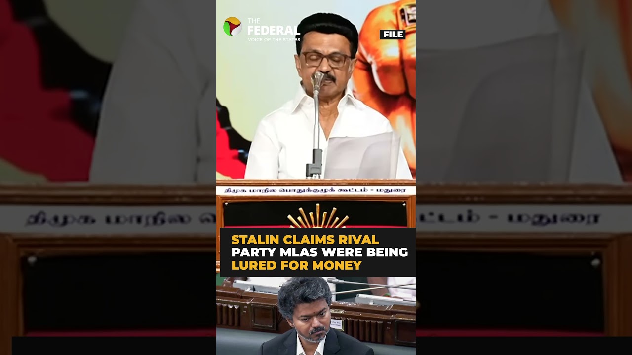 Stalin accuses TVK of doing dirty politics and horse-trading | #shorts