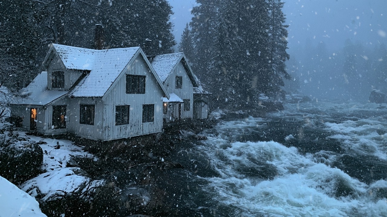 Snowstorm Sounds ❄️ Heavy Blizzard & Howling Wind for Insomnia,  Sleep, Healing | Winter Ambience