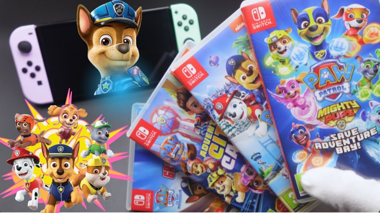 Paw Patrol | Opening ALL Games with Gameplay | Nintendo Switch
