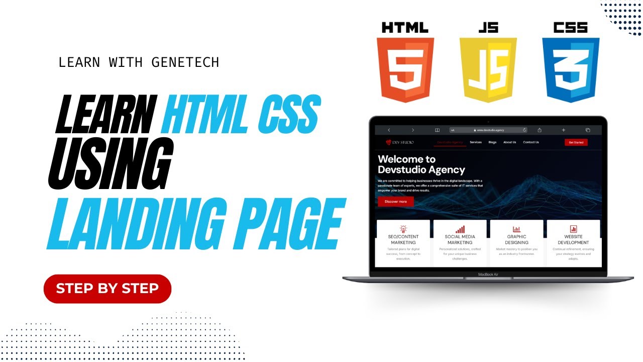 Learn HTML and CSS by building Landing Page - Step by Step
