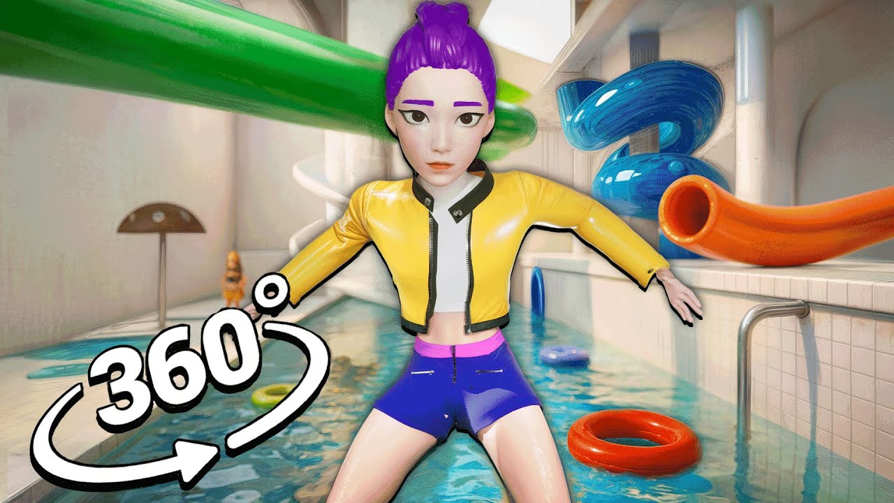 KPop Demon Hunters Backrooms Waterpark (Found Footage) | 360&deg; VR