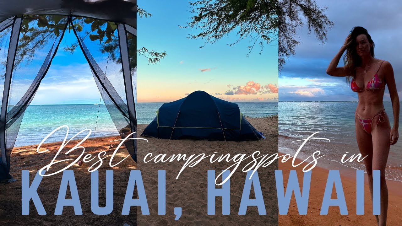 Best CAMPING spots in KAUAI, Hawaii - Anini beach / Polihale State park / Anahola