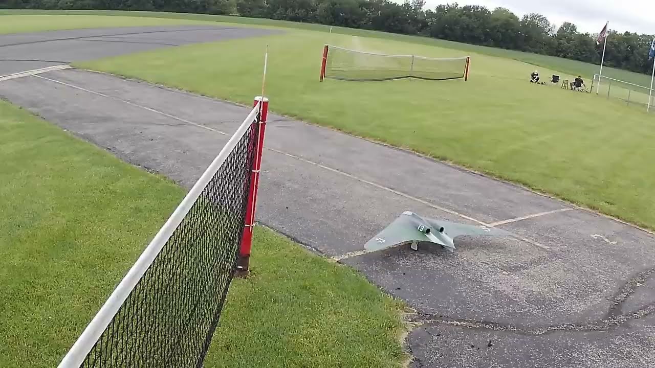 1/10 Scale Horten IX Ho-229 3D Printed RC Jet - 3D Printed Nose Strut Test Flight
