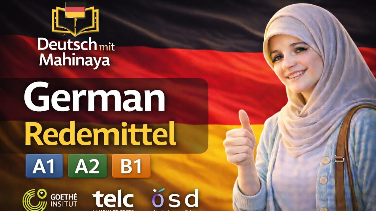 German Redemittel for Beginners | Daily German Conversation (A1 A2 B1)