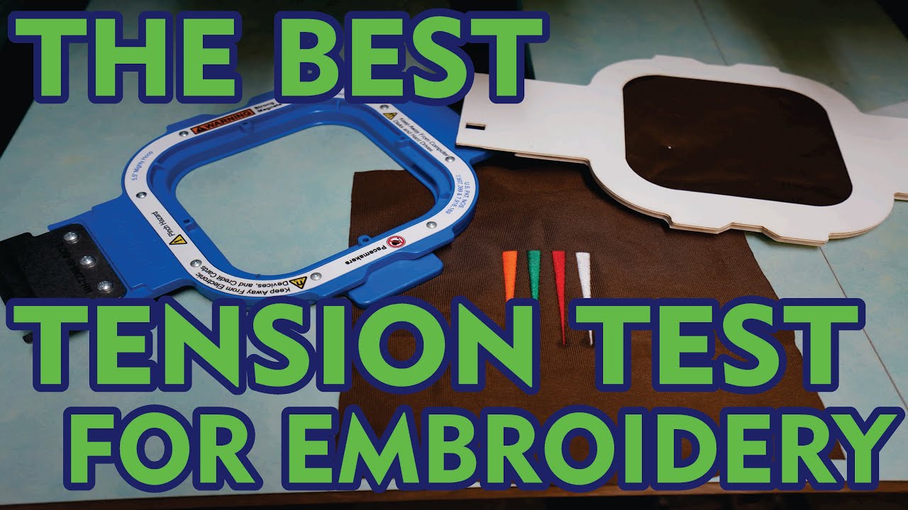 THE PROPER TENSION TEST FOR EMBROIDERY