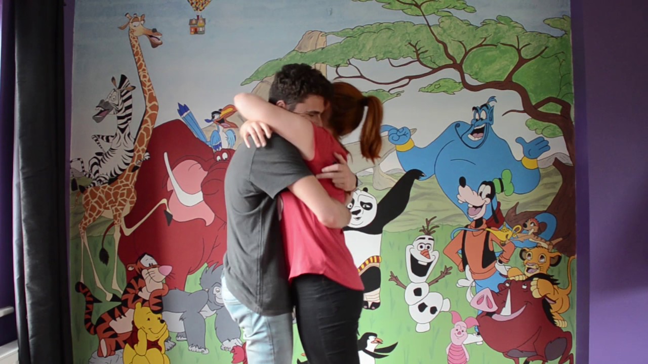Disney & Dreamworks Wall Mural Timelapse