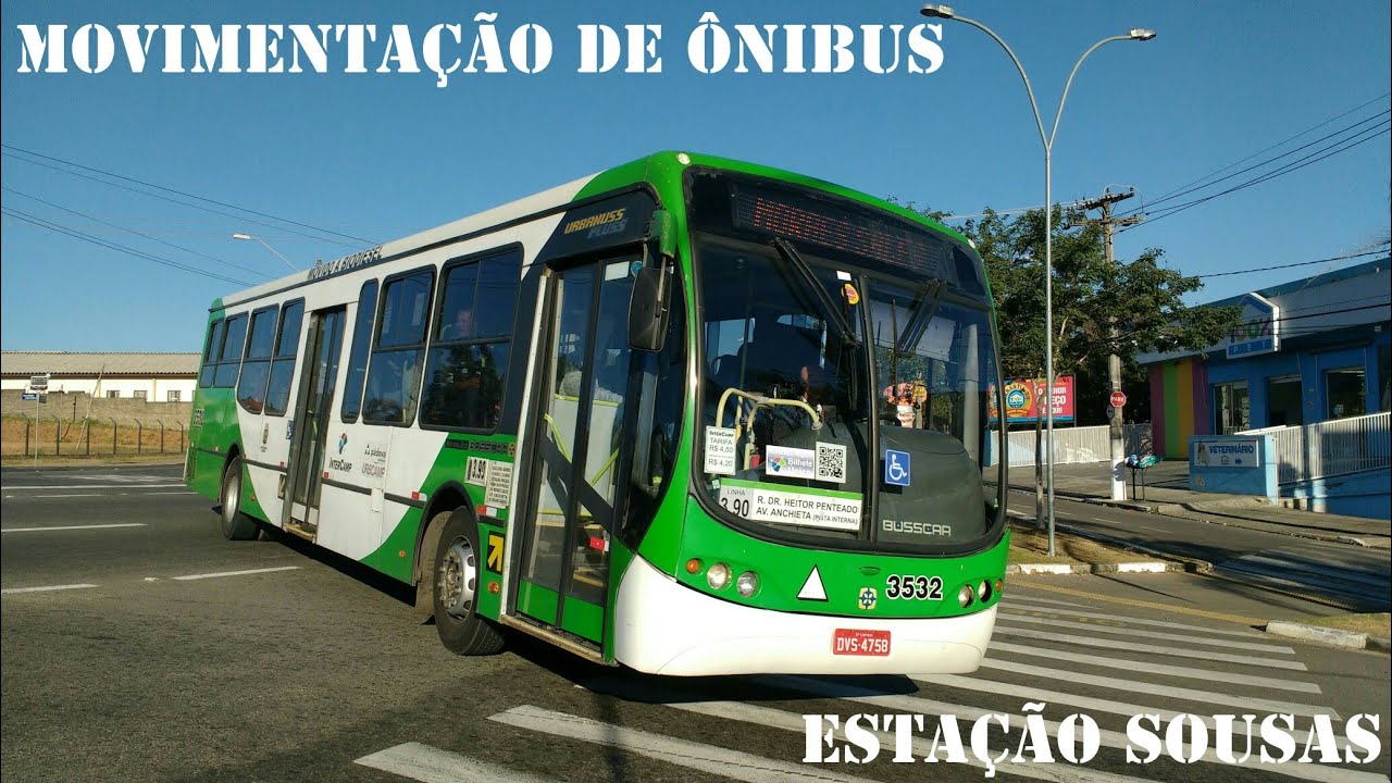Movimentação de ônibus na Estação Sousas