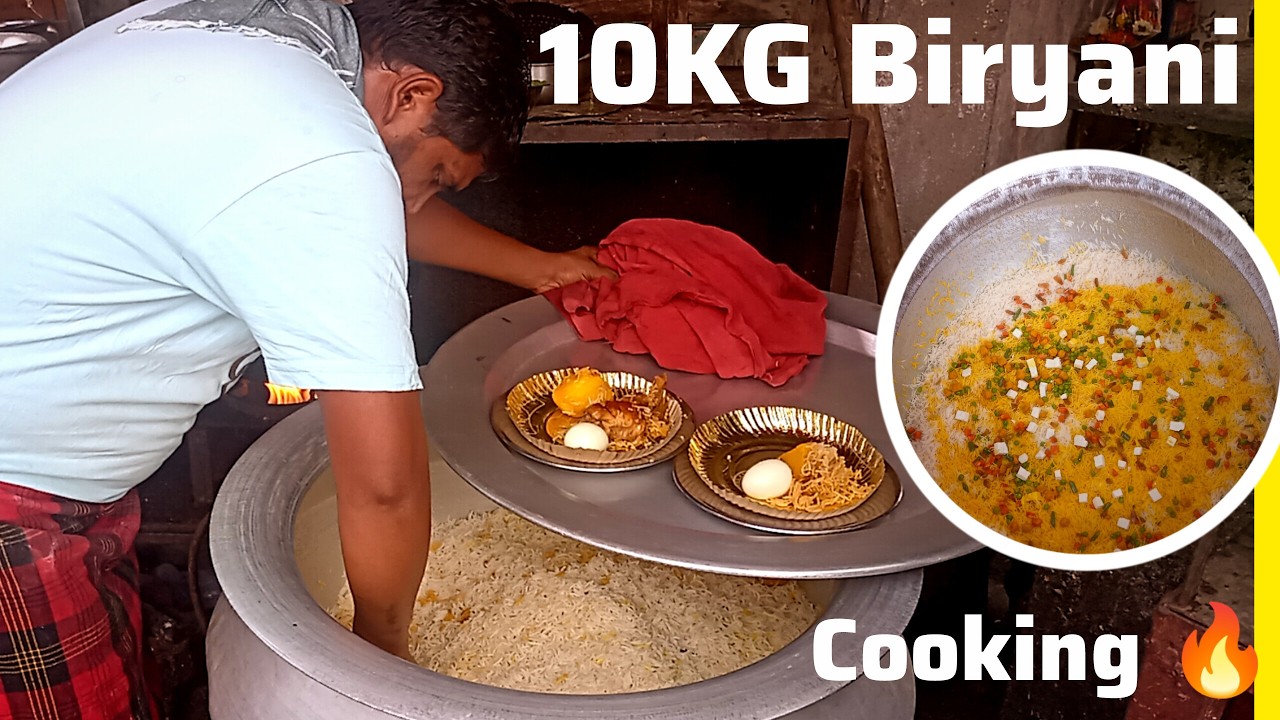10 किलो बिरयानी पकाने की तैयारी 😲🇮🇳 #indianfood