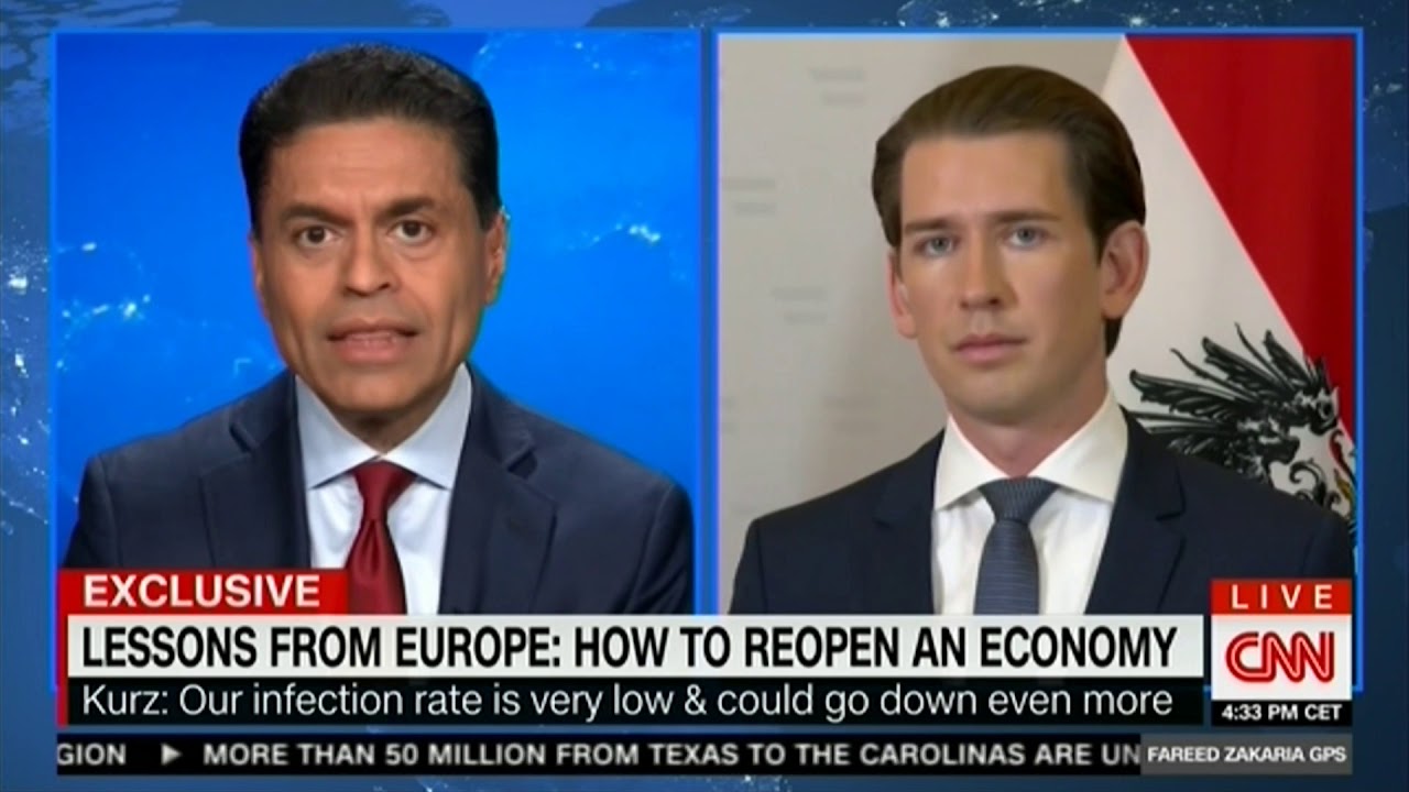 Bundeskanzler Sebastian Kurz im CNN-Interview.