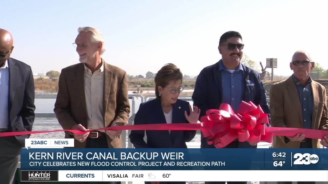 Bakersfield celebrates new Kern River weir completion, adds bike path