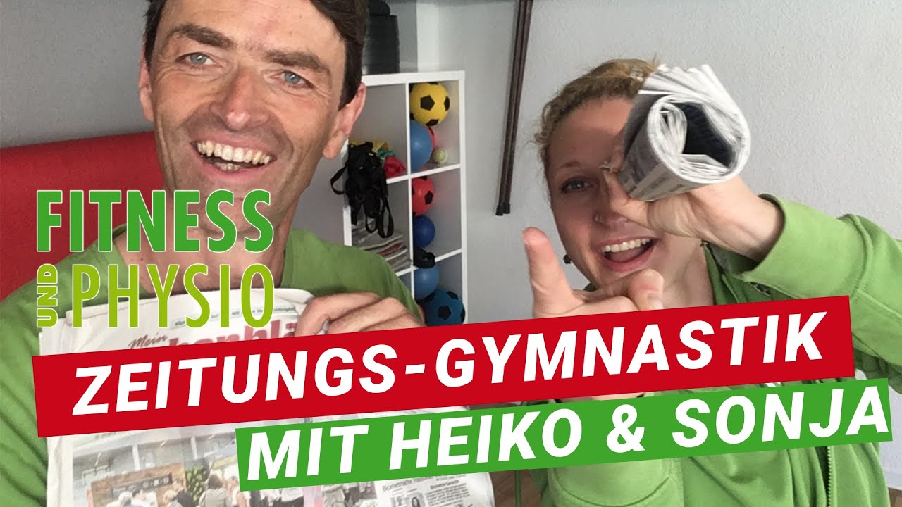 20.04.2020, Sonja+Heiko, Zeitungs-Gymnastik