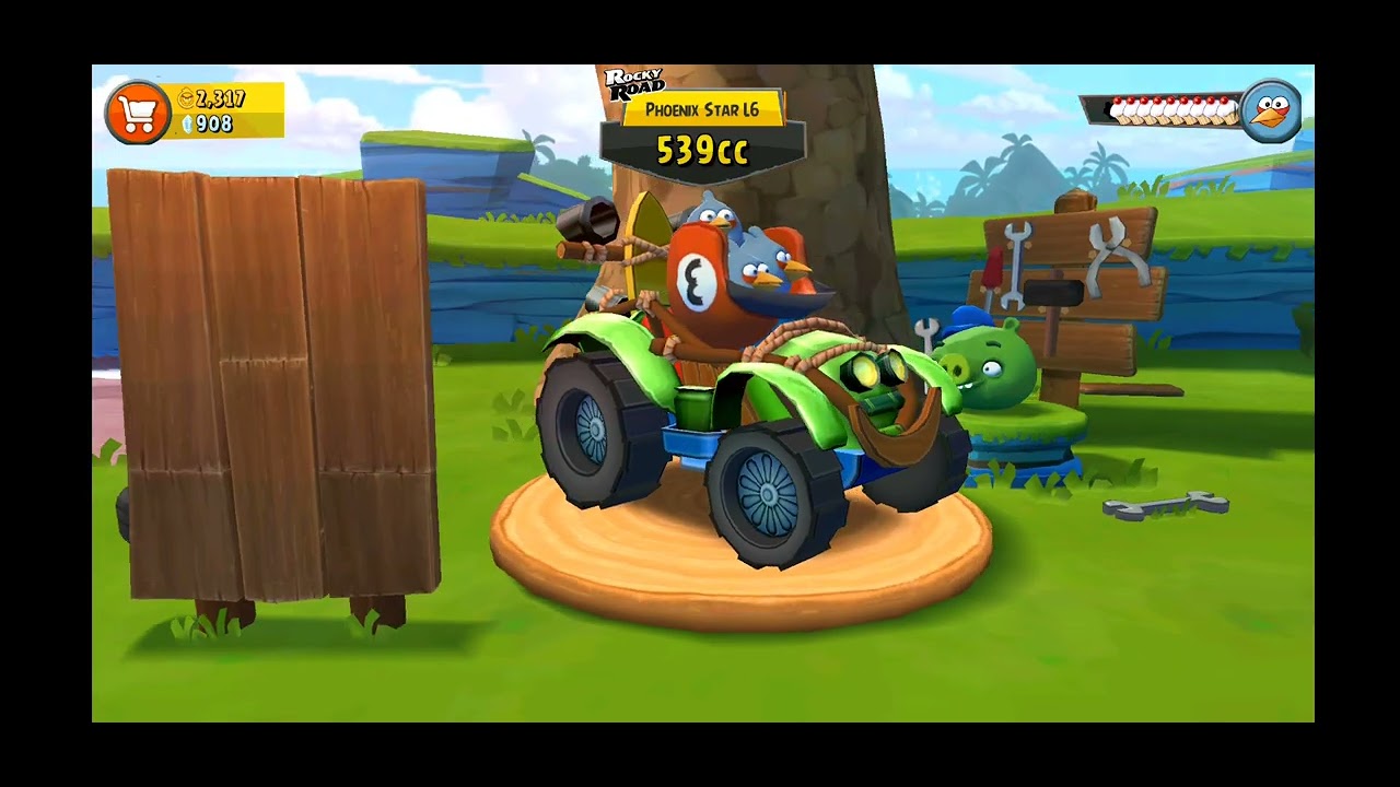 angry birds go revolution daily event Rocky road 