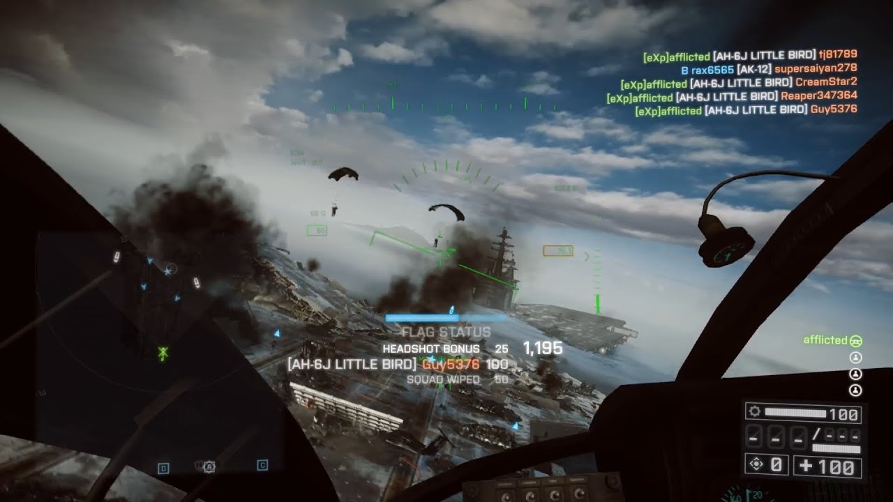 Battlefiled 4 Scout Heli gameplay #27
