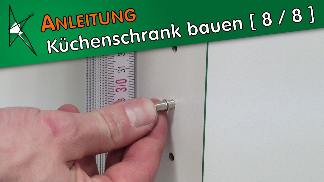 K&uuml;chenschrank bauen [ 8 / 8 ] - Bodentr&auml;ger und Einlegeboden einsetzen - DIY